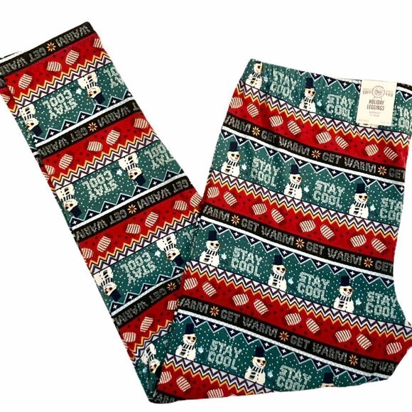 𝅺nwt Plus Size SO Hatchi Holiday Leggings Stay Cool / Get Warm - Picture 2 of 8